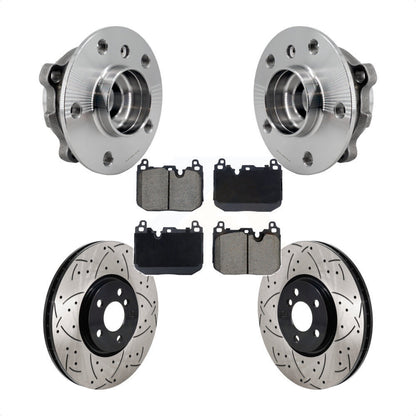Hub Bearing Coat Drill Slot Brake Rotor Pad Front Kit For Mini Cooper Countryman