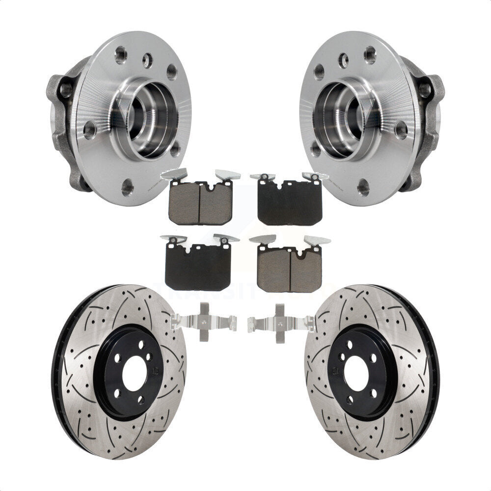 Hub Bearing Assembly Coated Drill Slot Brake Rotor Pad Front Kit For Mini Cooper