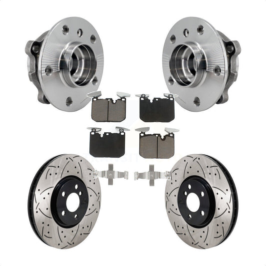 Hub Bearing Assembly Coated Drill Slot Brake Rotor Pad Front Kit For Mini Cooper