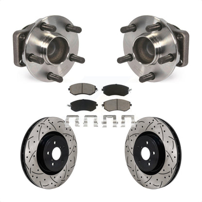 Hub Bearing Coat Drill Slot Brake Rotor Pad Front Kit For 2019 Toyota 86 Base/GT