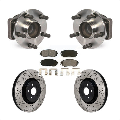 Hub Bearing Coat Drill Slot Brake Rotor Pad Front Kit For 2019 Toyota 86 Base/GT