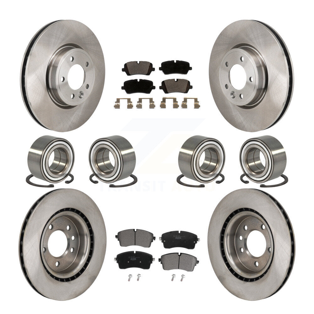 Bearing Brake Rotor And Pad Front Rear Kit (10Pc) For Land Rover Discovery Range