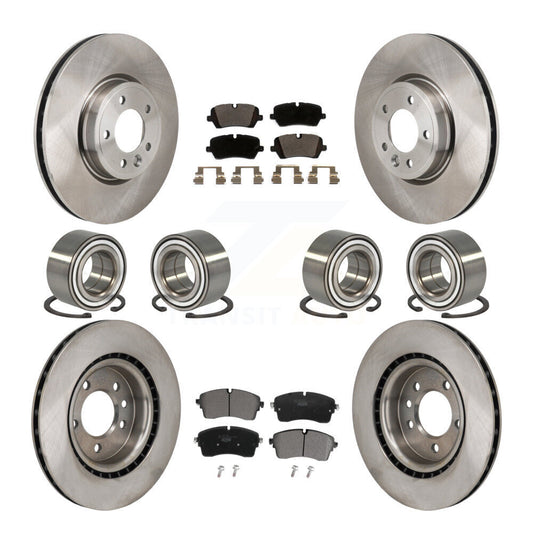 Bearing Brake Rotor And Pad Front Rear Kit (10Pc) For Land Rover Discovery Range