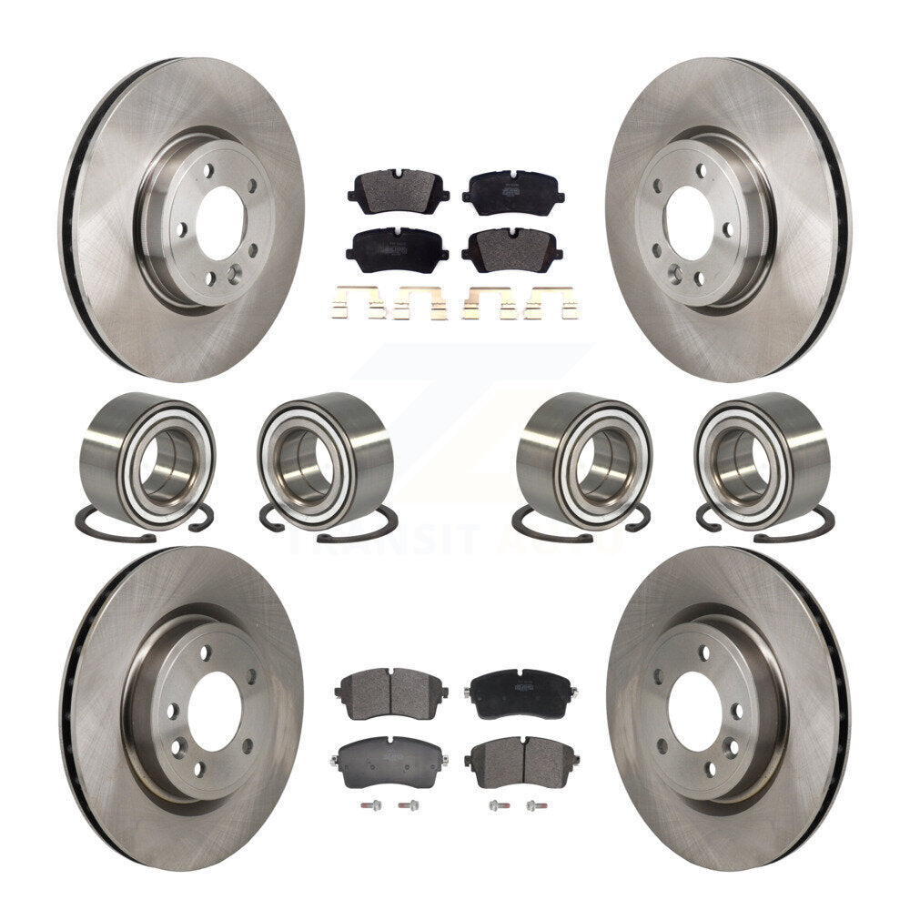 Bearing Brake Rotor And Pad Front Rear Kit (10Pc) For Land Rover Discovery Range