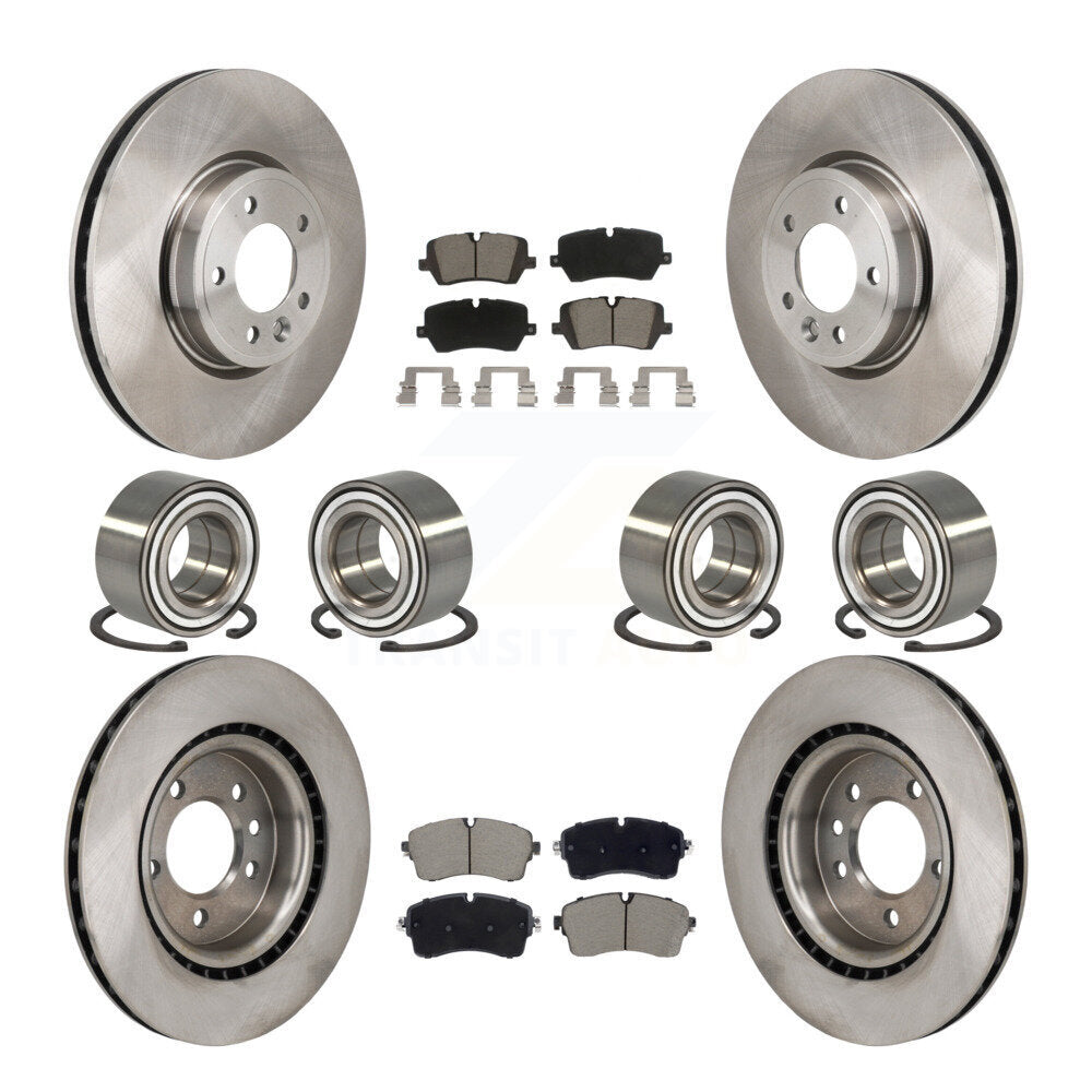 Bearing Brake Rotor And Pad Front Rear Kit (10Pc) For Land Rover Discovery Range