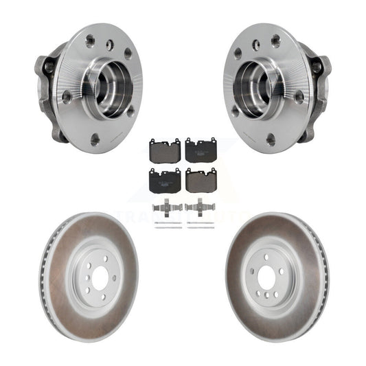 Hub Bearing Coated Brake Rotor & Pad Front Kit For Mini Cooper Countryman BMW X2