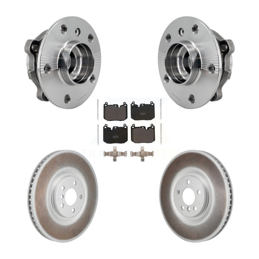Hub Bearing Coated Brake Rotor & Pad Front Kit For Mini Cooper Countryman BMW X2