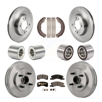 Bearing Disc Brake Rotor Pad Shoe Front Rear Kit (10Pc) For Mitsubishi Mirage G4