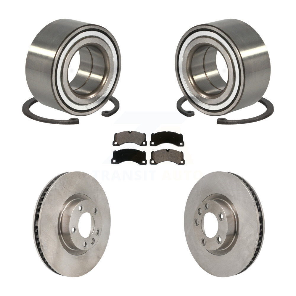 Wheel Bearing Brake Rotor & Pad Front Kit For Volkswagen Touareg Porsche Cayenne