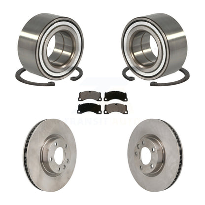 Wheel Bearing Brake Rotor & Pad Front Kit For Volkswagen Touareg Porsche Cayenne
