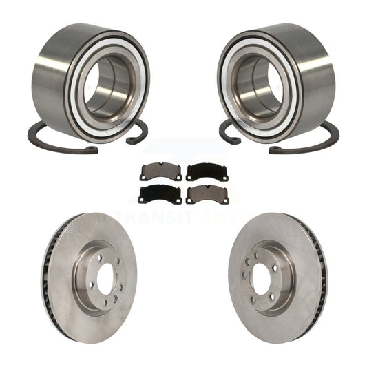 Wheel Bearing Brake Rotor & Pad Front Kit For Volkswagen Touareg Porsche Cayenne