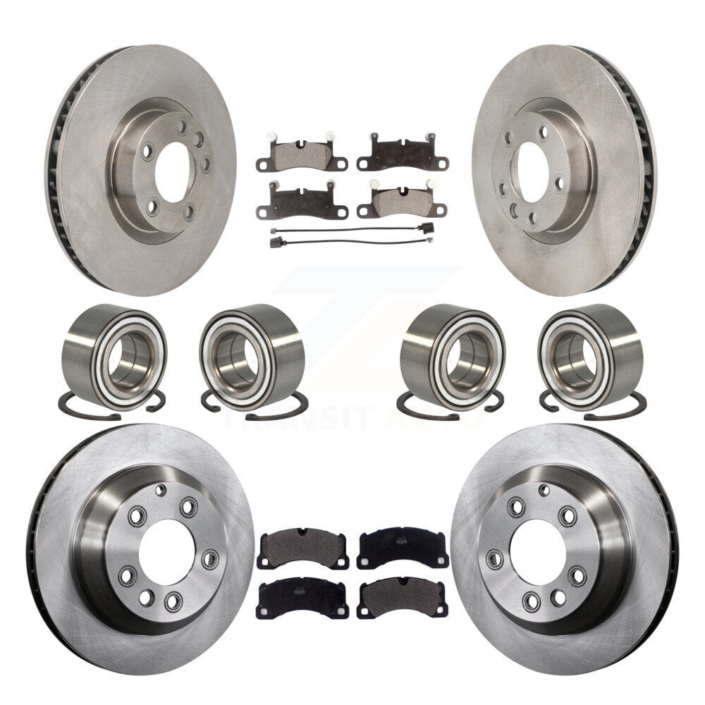 Bearing Brake Rotor And Pad Front Rear Kit (10Pc) For Volkswagen Touareg Porsche
