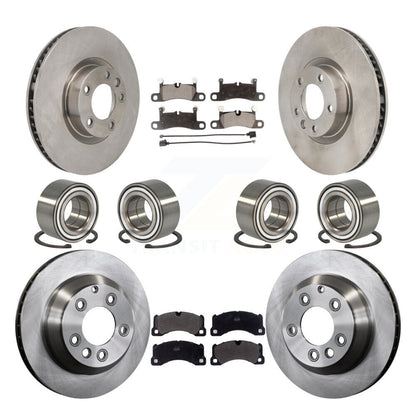Bearing Brake Rotor And Pad Front Rear Kit (10Pc) For Volkswagen Touareg Porsche