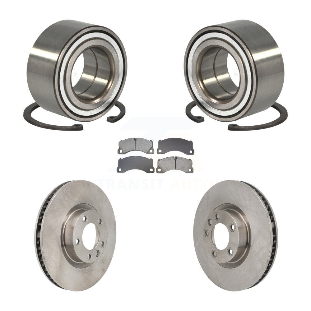 Wheel Bearing Brake Rotor & Pad Front Kit For Volkswagen Touareg Porsche Cayenne