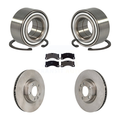 Wheel Bearing Brake Rotor & Pad Front Kit For Volkswagen Touareg Porsche Cayenne