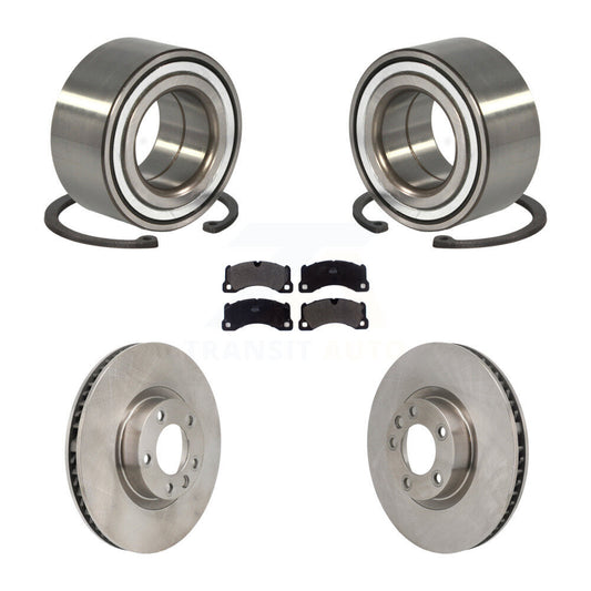 Wheel Bearing Brake Rotor & Pad Front Kit For Volkswagen Touareg Porsche Cayenne