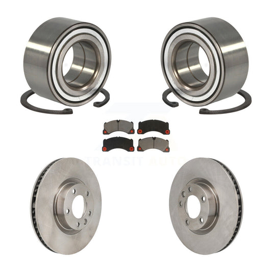 Wheel Bearing Brake Rotor & Pad Front Kit For Volkswagen Touareg Porsche Cayenne