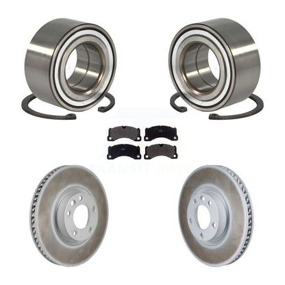 Wheel Bearing Coated Brake Rotor & Pads Front Kit For Volkswagen Touareg Porsche