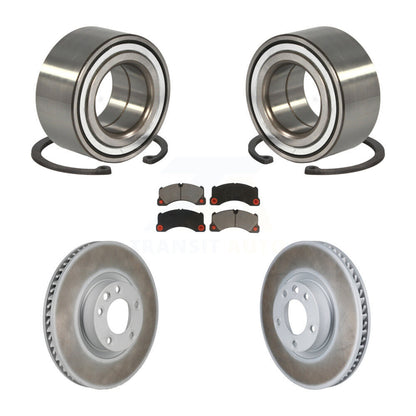 Wheel Bearing Coated Brake Rotor & Pads Front Kit For Volkswagen Touareg Porsche