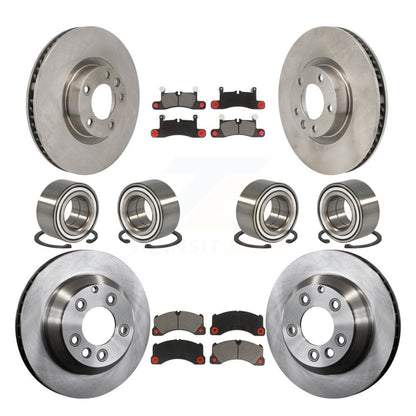 Bearing Brake Rotor And Pad Front Rear Kit (10Pc) For Volkswagen Touareg Porsche