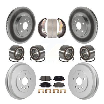 Bearing Coated Brake Rotor Pad Shoe Front Rear Kit (10Pc) For Chevrolet Trax AWD
