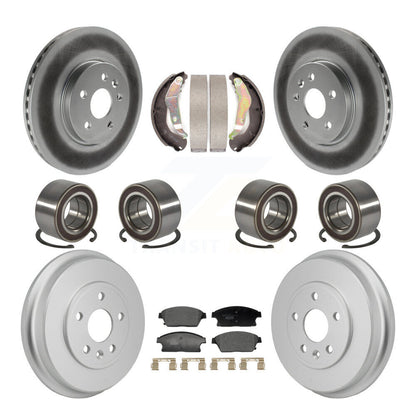 Bearing Coated Brake Rotor Pad Shoe Front Rear Kit (10Pc) For Chevrolet Trax AWD