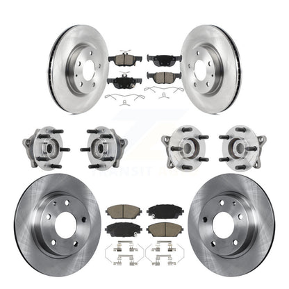 Hub Bearing Brake Rotor Pads Front Rear Kit (10Pc) For 2020-2022 Mazda CX-30 AWD