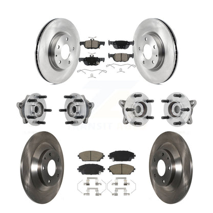 Hub Bearing Brake Rotor Pads Front Rear Kit (10Pc) For 2020-2022 Mazda CX-30 AWD