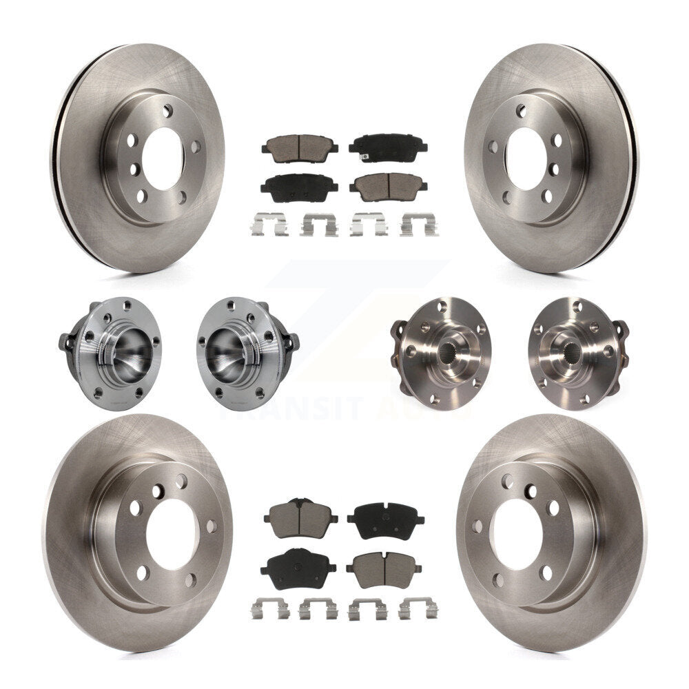 Hub Bearing Brake Rotor And Pad Front Rear Kit (10Pc) For Mini Cooper Countryman