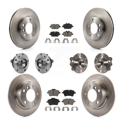 Hub Bearing Brake Rotor And Pad Front Rear Kit (10Pc) For Mini Cooper Countryman