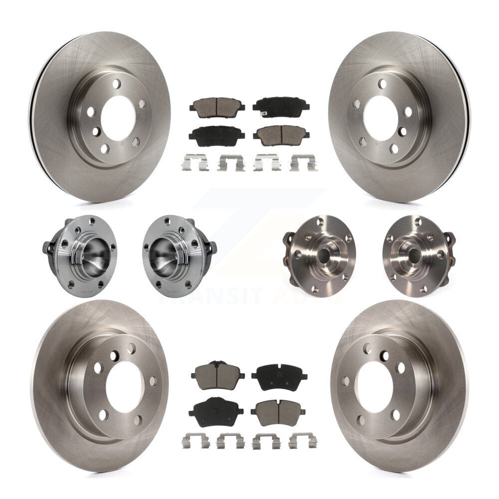 Hub Bearing Disc Brake Rotor & Pad Front Rear Kit (10Pc) For Mini Cooper Paceman