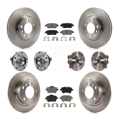 Hub Bearing Disc Brake Rotor & Pad Front Rear Kit (10Pc) For Mini Cooper Paceman