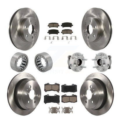 Hub Bearing Brake Rotor & Pads Shoe Front Rear Kit (10Pc) For Chevrolet Colorado