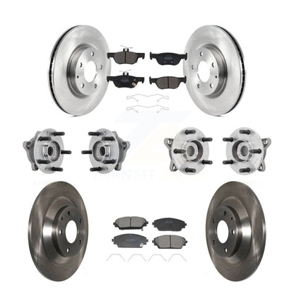 Hub Bearing Brake Rotor Pads Front Rear Kit (10Pc) For 2020-2022 Mazda CX-30 AWD
