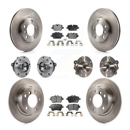 Hub Bearing Brake Rotor And Pad Front Rear Kit (10Pc) For Mini Cooper Countryman