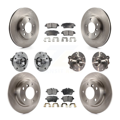 Hub Bearing Brake Rotor And Pad Front Rear Kit (10Pc) For Mini Cooper Countryman