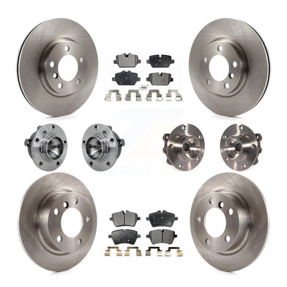 Hub Bearing Brake Rotor And Pad Front Rear Kit (10Pc) For Mini Cooper Countryman