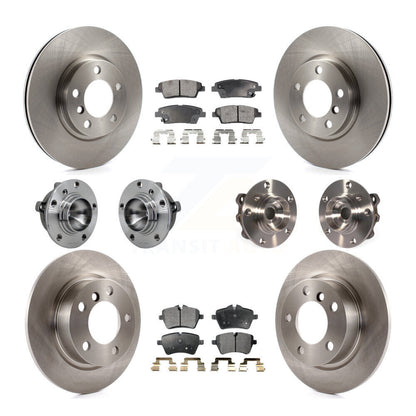 Hub Bearing Disc Brake Rotor & Pad Front Rear Kit (10Pc) For Mini Cooper Paceman