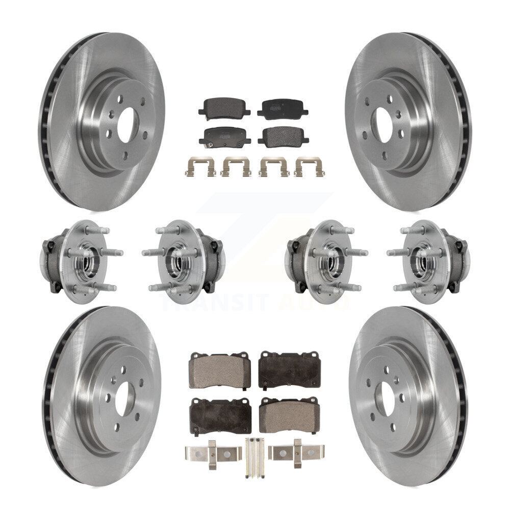 Hub Bearing Disc Brake Rotor & Pad Front Rear Kit (10Pc) For 2017-2019 Tesla X S