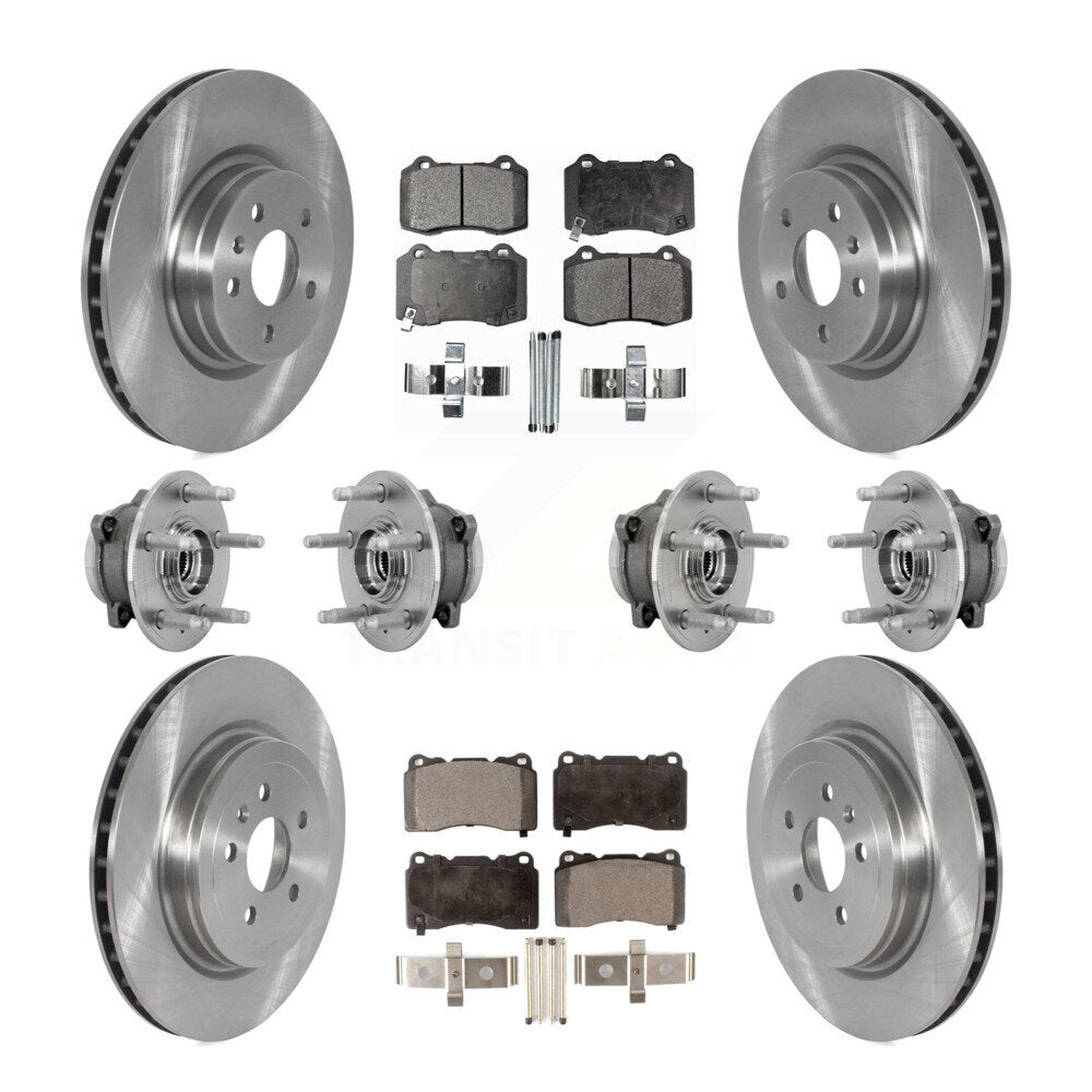 Hub Bearing Disc Brake Rotor & Pad Front Rear Kit (10Pc) For 2017-2019 Tesla X S