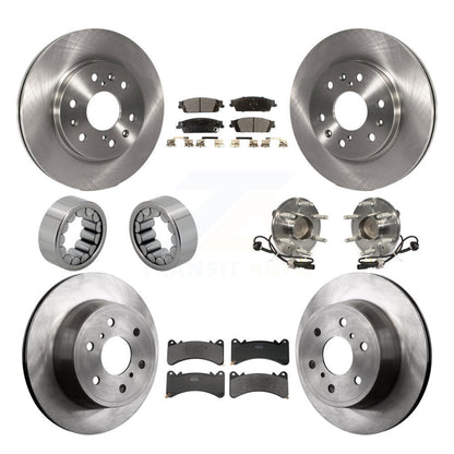 Hub Bearing Brake Rotor Pad Shoe Front Rear Kit (10Pc) For GMC Sierra 1500 Yukon