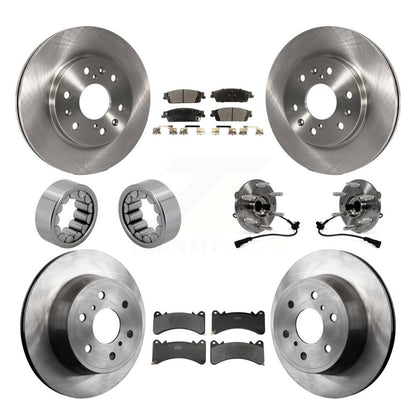 Hub Bearing Brake Rotor Pad Shoe Front Rear Kit (10Pc) For GMC Sierra 1500 Yukon