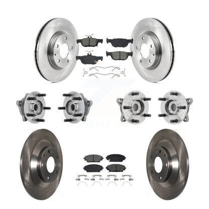 Hub Bearing Brake Rotor Pads Front Rear Kit (10Pc) For 2020-2022 Mazda CX-30 AWD