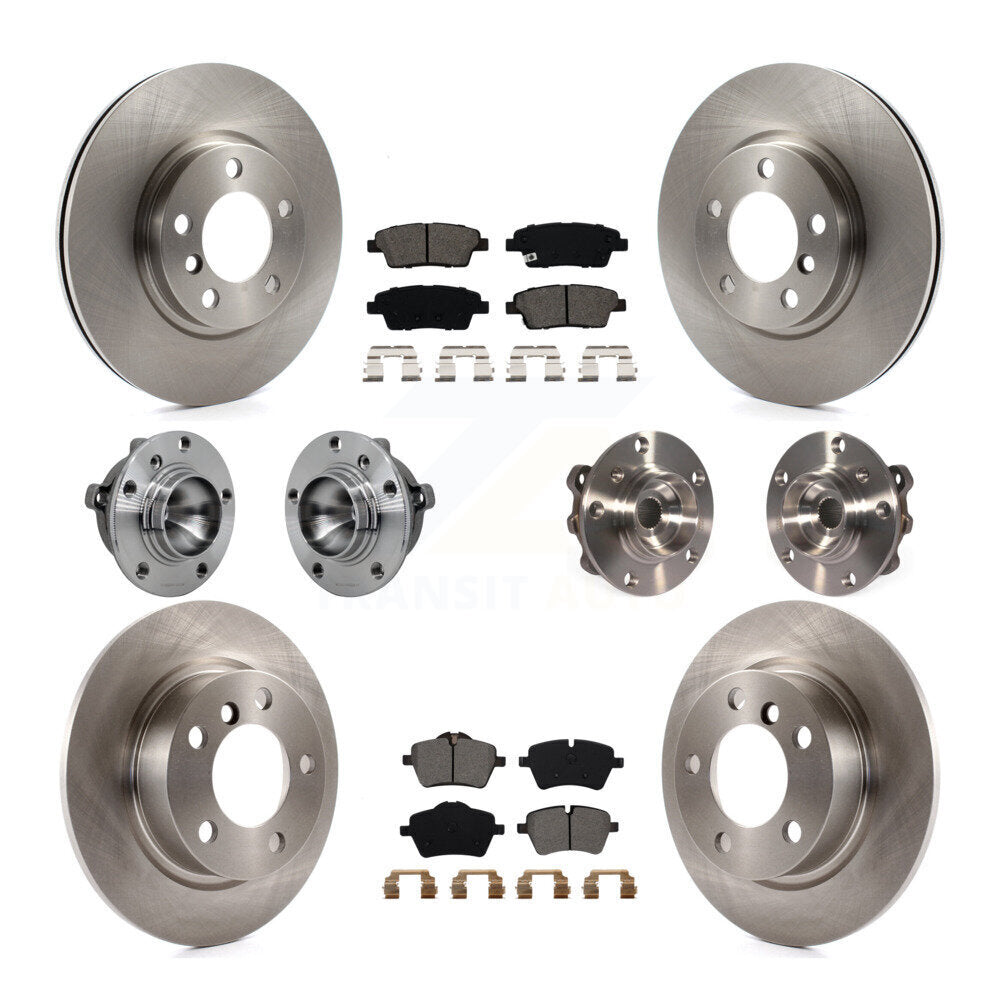 Hub Bearing Disc Brake Rotor & Pad Front Rear Kit (10Pc) For Mini Cooper Paceman