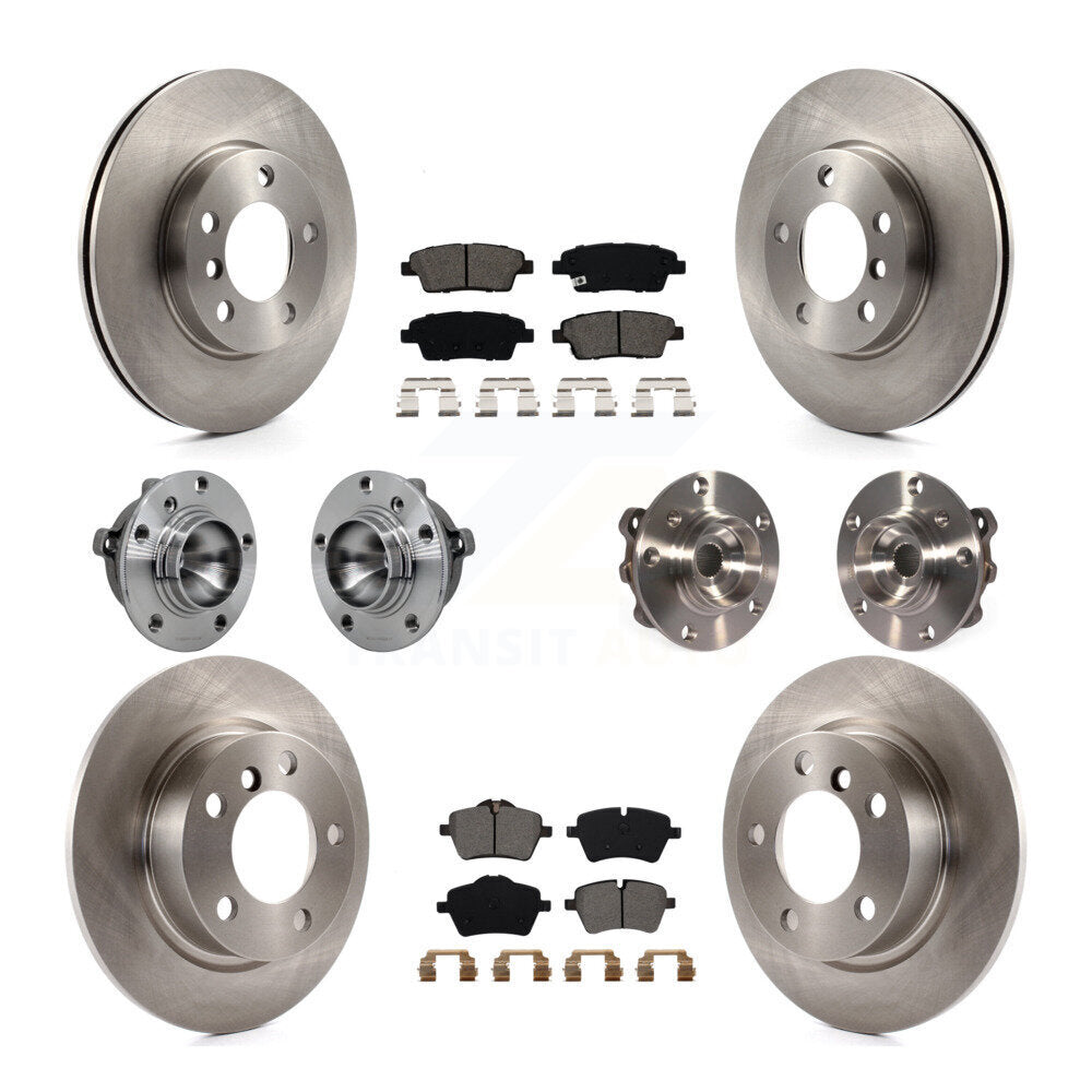 Hub Bearing Brake Rotor And Pad Front Rear Kit (10Pc) For Mini Cooper Countryman