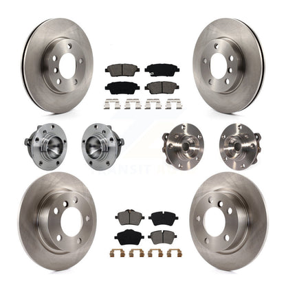 Hub Bearing Brake Rotor And Pad Front Rear Kit (10Pc) For Mini Cooper Countryman