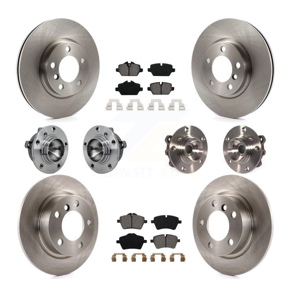 Hub Bearing Brake Rotor And Pad Front Rear Kit (10Pc) For Mini Cooper Countryman