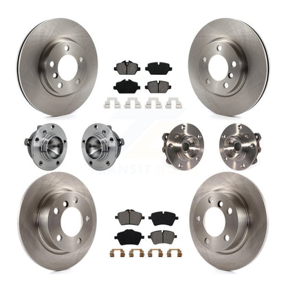 Hub Bearing Brake Rotor And Pad Front Rear Kit (10Pc) For Mini Cooper Countryman