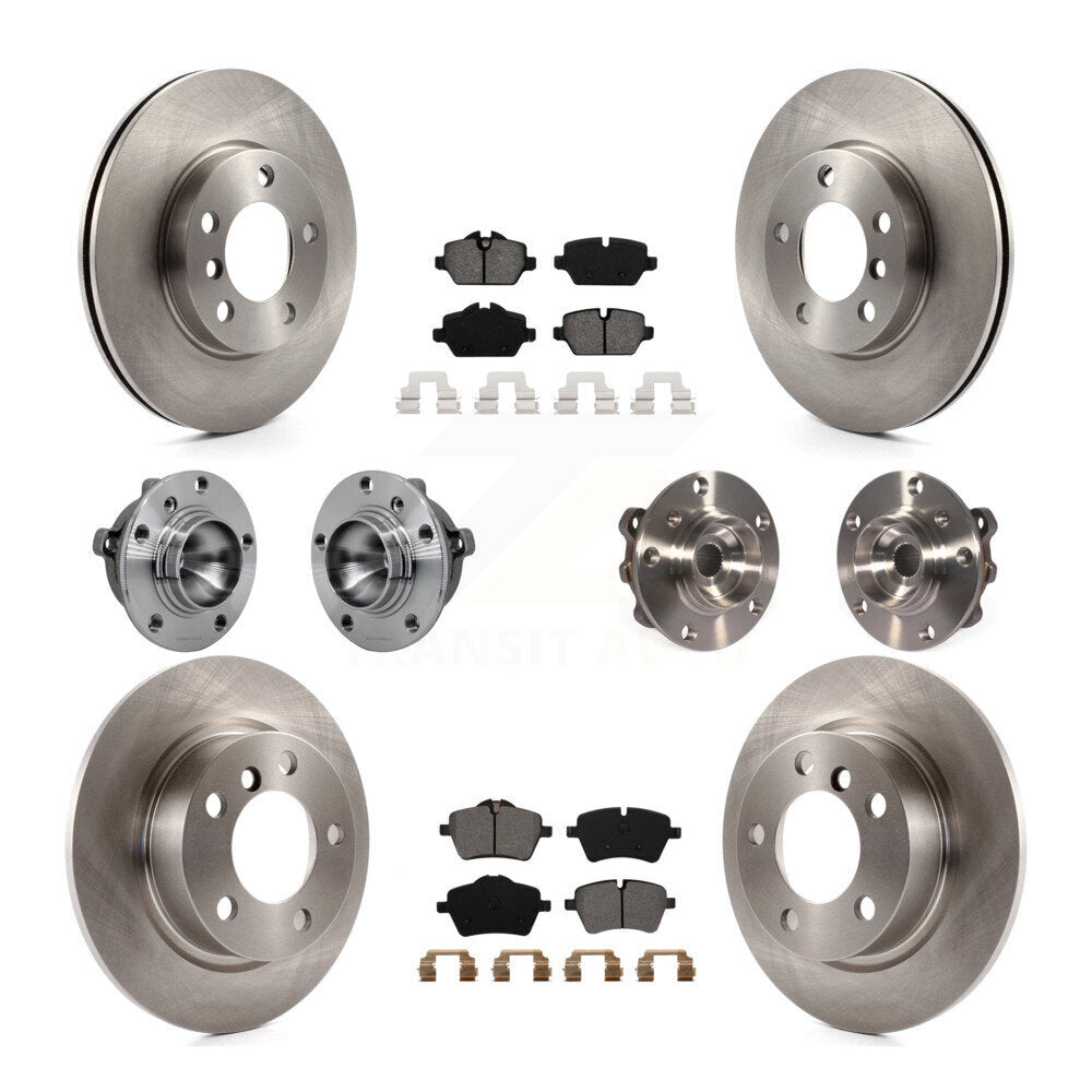 Hub Bearing Brake Rotor And Pad Front Rear Kit (10Pc) For Mini Cooper Countryman