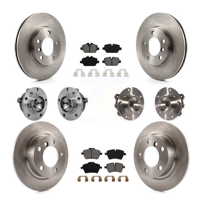 Hub Bearing Brake Rotor And Pad Front Rear Kit (10Pc) For Mini Cooper Countryman